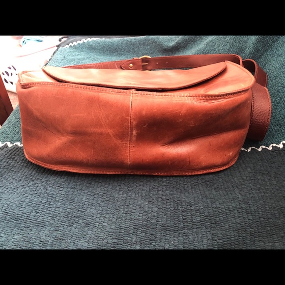 Brown Leather J Crew Saddlebag - Picture 2 of 10